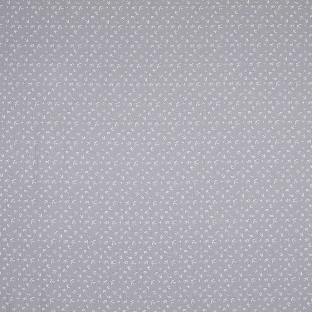 Tecido Gaze Bambula Nature Cinza - Ribes y Casals