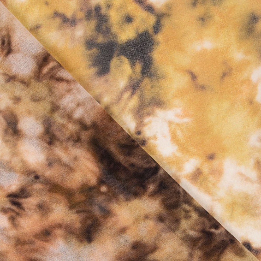 Gaze Estampada Tie Dye Ocre - Ribes y Casals