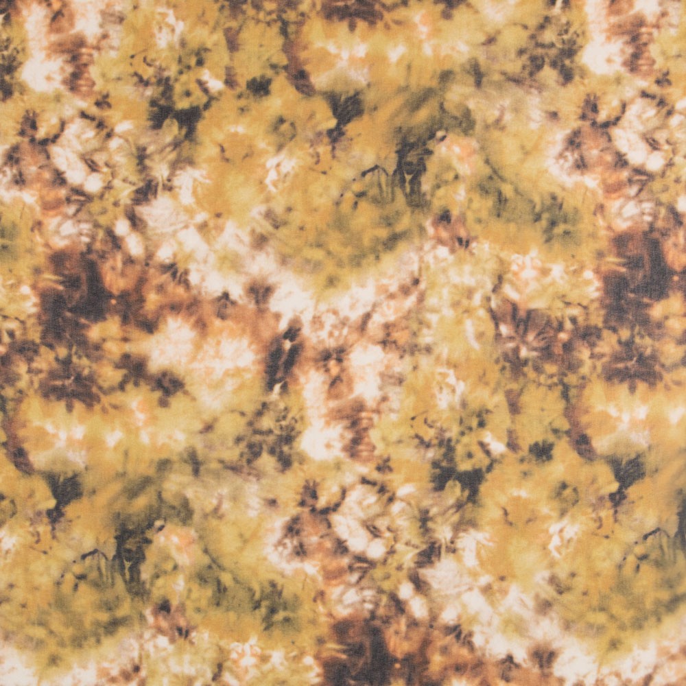 Gaze Estampada Tie Dye Ocre - Ribes y Casals