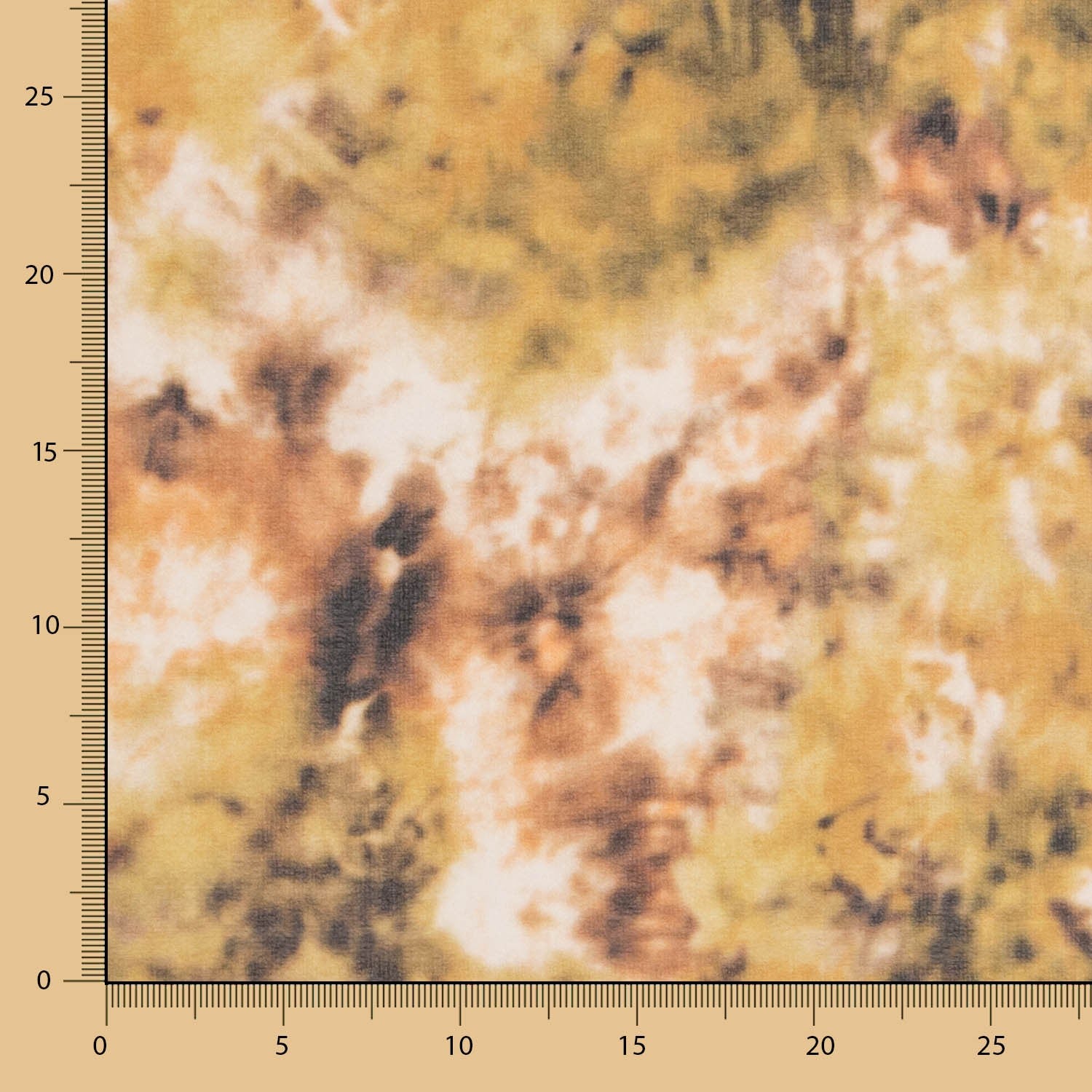 Gaze Estampada Tie Dye Ocre - Ribes y Casals