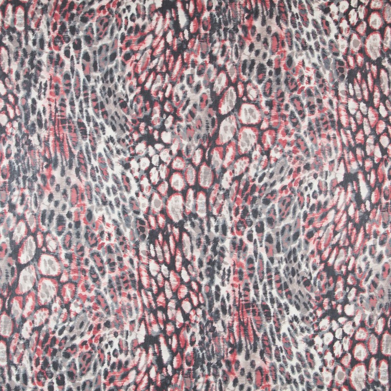 Tecido de Gaze Poliéster Vermelho - Ribes y Casals