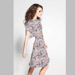 Crepe Diagonal Blanca Negra - Ribes y Casals