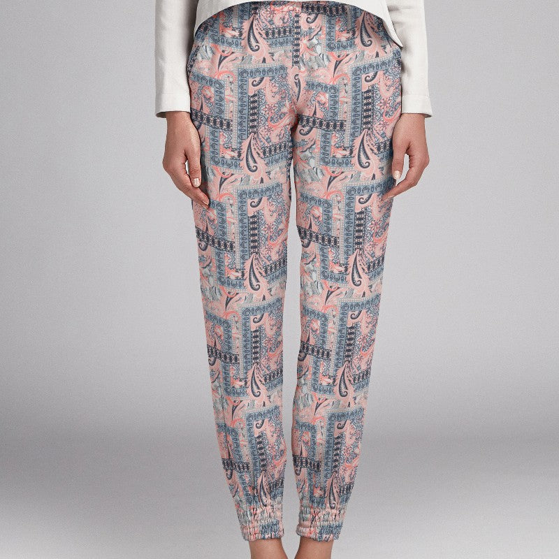 Crepe Diagonal Blanca Negra - Ribes y Casals