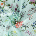 Gaze Poliéster Plumeti Verde Agua - Ribes y Casals