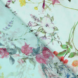 Gaze Poliéster Plumeti Verde Agua - Ribes y Casals