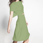 Chiffon Poliéster Verde claro - Ribes y Casals