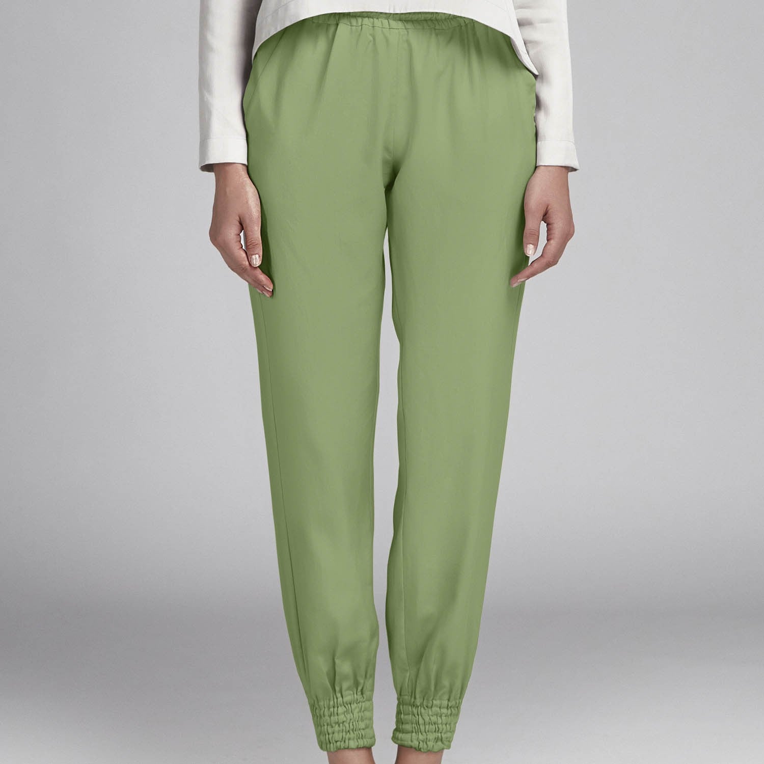 Chiffon Poliéster Verde claro - Ribes y Casals