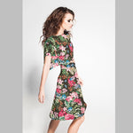 Chiffon Cetim Verde Exótico - Ribes y Casals