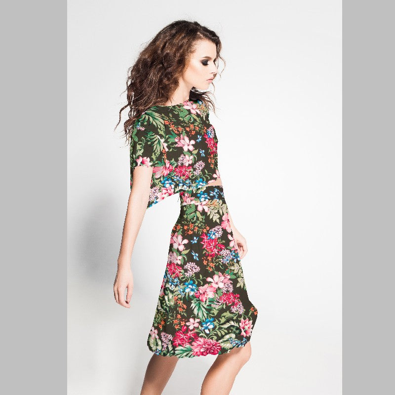 Chiffon Cetim Verde Exótico - Ribes y Casals