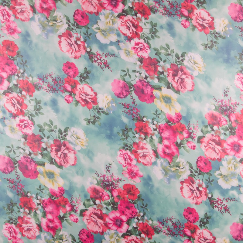 Gaze de seda tropical Água - Ribes y Casals