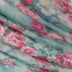 Gaze de seda tropical Água - Ribes y Casals