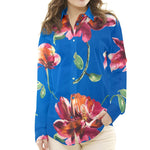 Gaze de seda tropical azul - Ribes y Casals