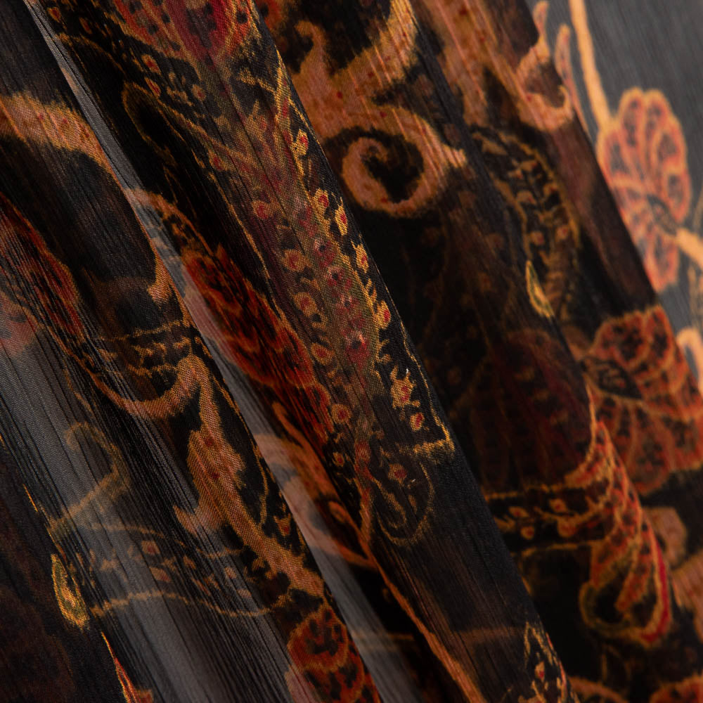 Retal Gasa Bambula Nilo Naranja 130x145 cm - Ribes y Casals