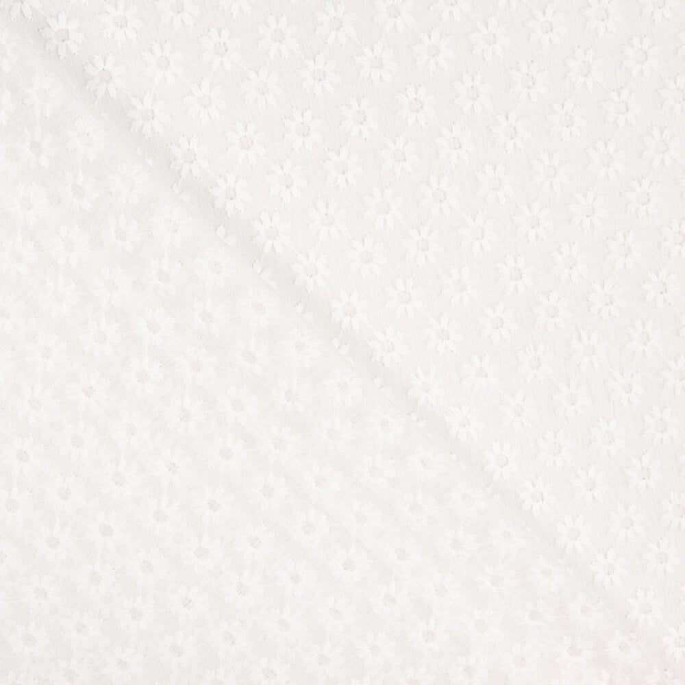 Gaze Bambula Poliéster Flor Off White - Ribes y Casals