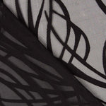 Gaze Devoré Listrado Preto - Ribes y Casals