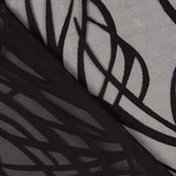 Gaze Devoré Listrado Preto - Ribes y Casals