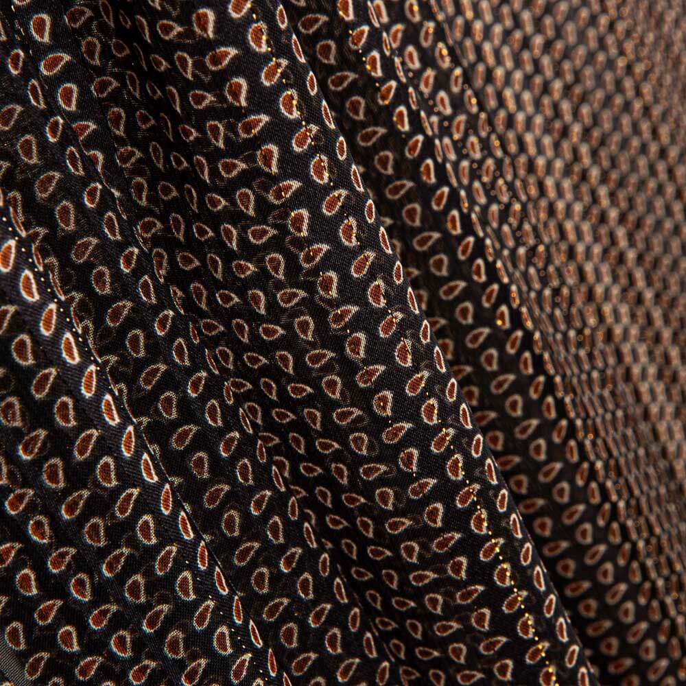 Gaze Lurex Geo Preto - Ribes y Casals