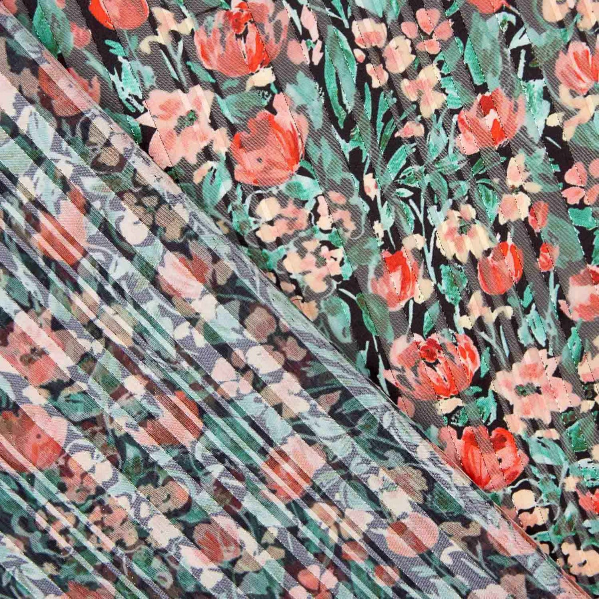 Gaze Listrada Floral Lurex - Ribes y Casals