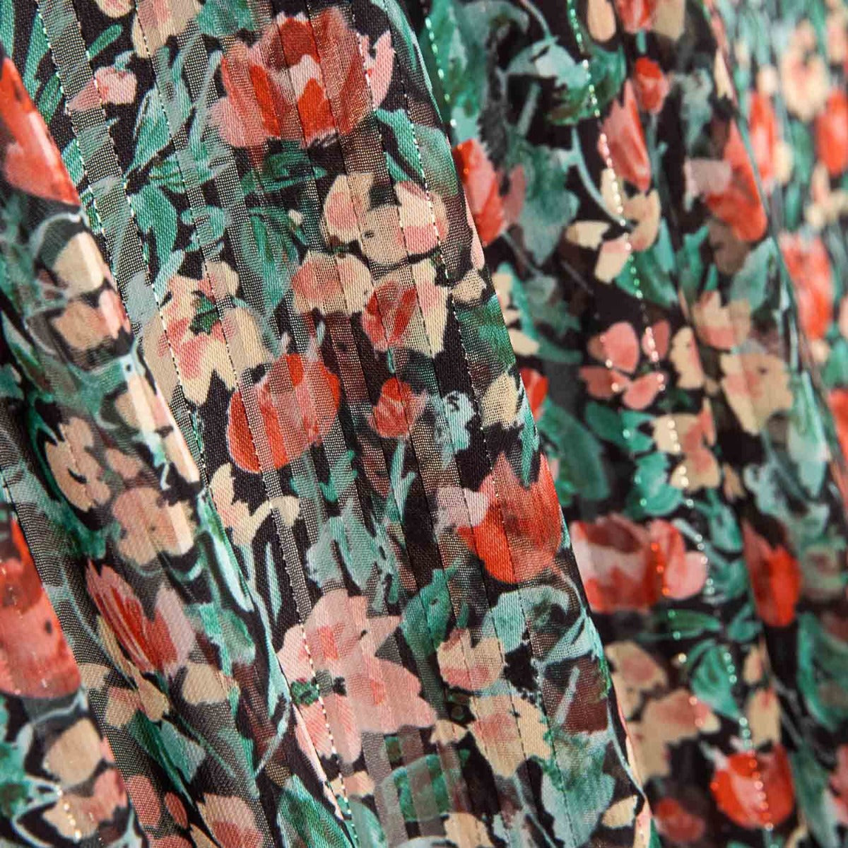 Gaze Listrada Floral Lurex - Ribes y Casals