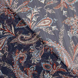 Gasa Bambula Lúrex Cachemir Marino - Ribes y Casals