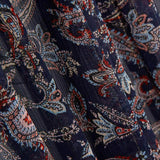 Gasa Bambula Lúrex Cachemir Marino - Ribes y Casals