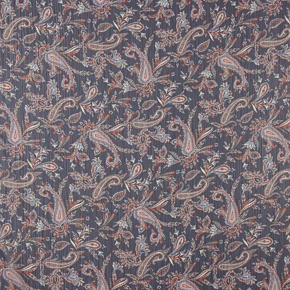 Gasa Bambula Lúrex Cachemir Marino - Ribes y Casals