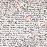 Gauze Lurex Black Letters - Ribes y Casals