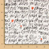 Gauze Lurex Black Letters - Ribes y Casals