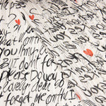 Gauze Lurex Black Letters - Ribes y Casals