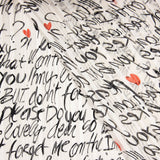 Gauze Lurex Black Letters - Ribes y Casals