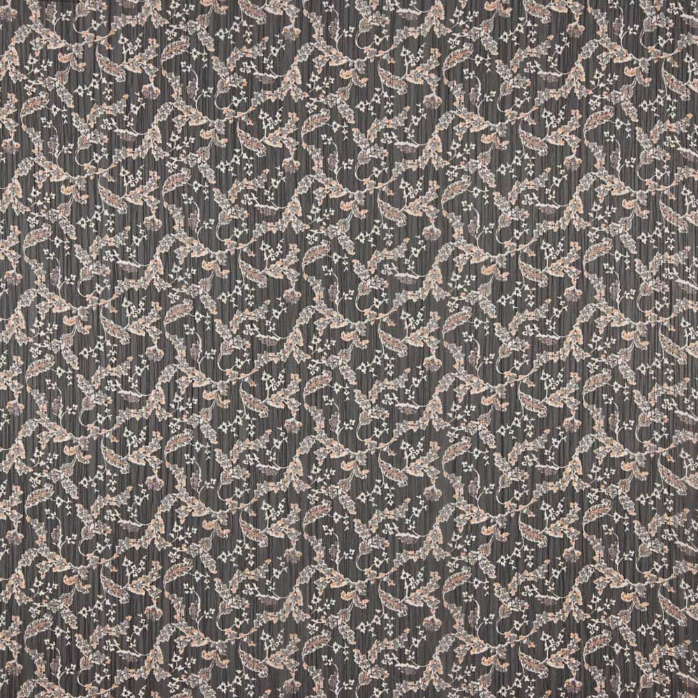 Gaze Lurex Floral Preto - Ribes y Casals