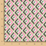 Gaze Chiffon Geo Fúcsia - Ribes y Casals