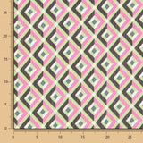 Gaze Chiffon Geo Fúcsia - Ribes y Casals