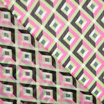 Gaze Chiffon Geo Fúcsia - Ribes y Casals