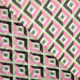 Gaze Chiffon Geo Fúcsia - Ribes y Casals