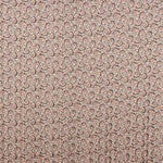 Gaze de Cetim Lurex Folhas Bege - Ribes y Casals