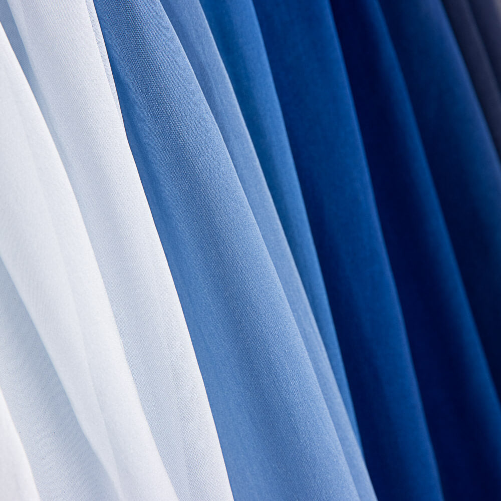 Chiffon Seda Degradê Azul - Ribes y Casals