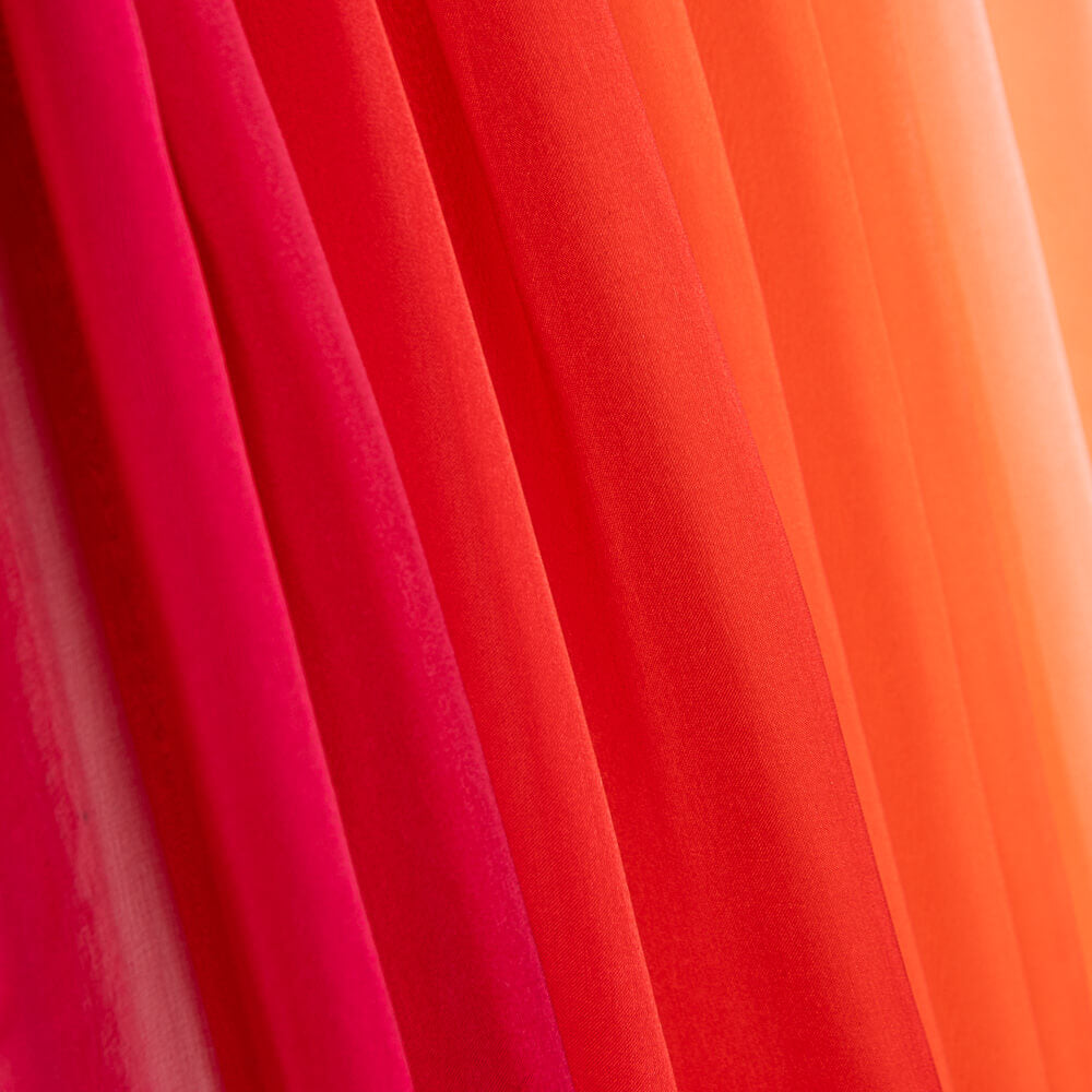 Chiffon Seda Degradê Corais - Ribes y Casals