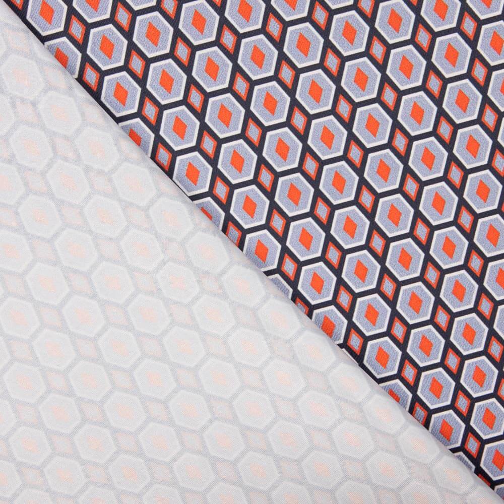 Punto Lycra Geo Malva - Ribes y Casals