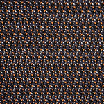 Viscosa Estampada Mini Geo Naranja - Ribes y Casals