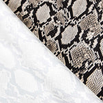 Georgette Animal Print Snake Cinza - Ribes y Casals