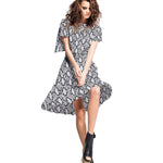 Georgette Animal Print Snake Cinza - Ribes y Casals