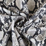 Georgette Animal Print Snake Cinza - Ribes y Casals