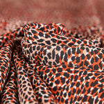 Crepe Georgette Animal Encarnado - Ribes y Casals