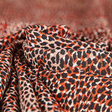 Crepe Georgette Animal Encarnado - Ribes y Casals