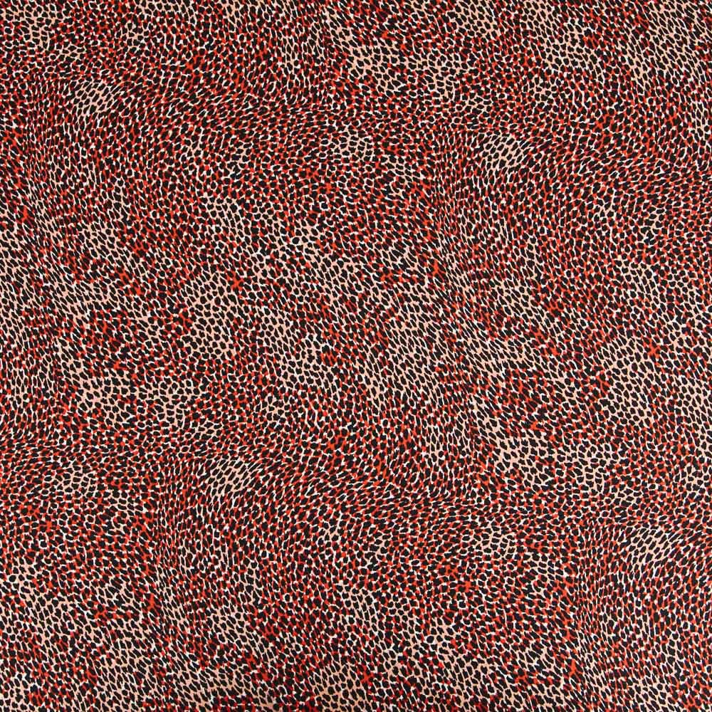 Crepe Georgette Animal Encarnado - Ribes y Casals