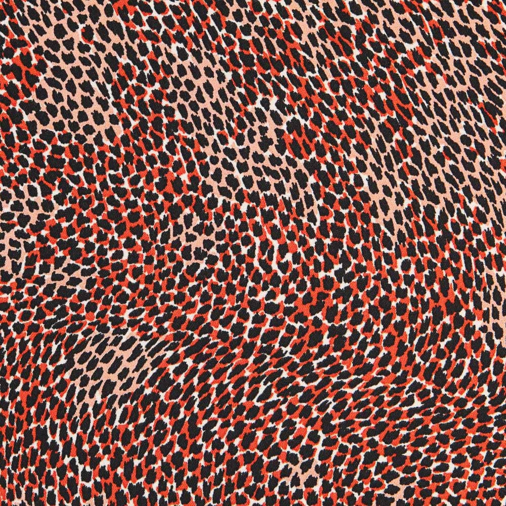 Crepe Georgette Animal Encarnado - Ribes y Casals