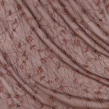 Georgette Crush Marrón Bordado - Ribes y Casals