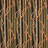 Crepe Georgette Hermés Preto - Ribes y Casals