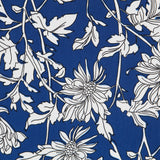 Crepe Georgette Tropical Azul - Ribes y Casals